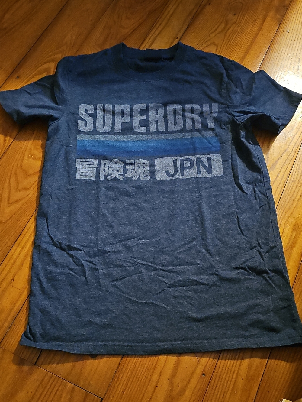 Superdry Navy Blue Graphic JPN Short Sleeve Tee
